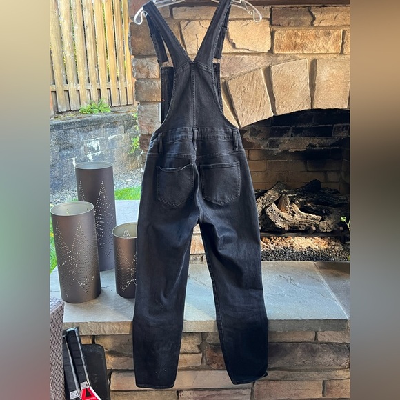 Madewell Black Denim Overalls Small - Picture 2 of 7
